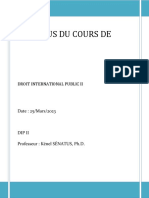 Syllabus Du Cours-DROIT INERNATIONAL PUBLIC II