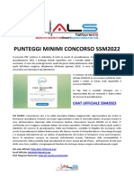 Punteggi Minimi SSM2022