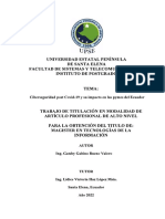 Ciberseguridad Post COVID-19 y Su Impacto en Las Pymes Del Ecuador.