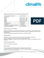 (Freon MO99) : Especificaciones DE LAS Garantías Comerciales