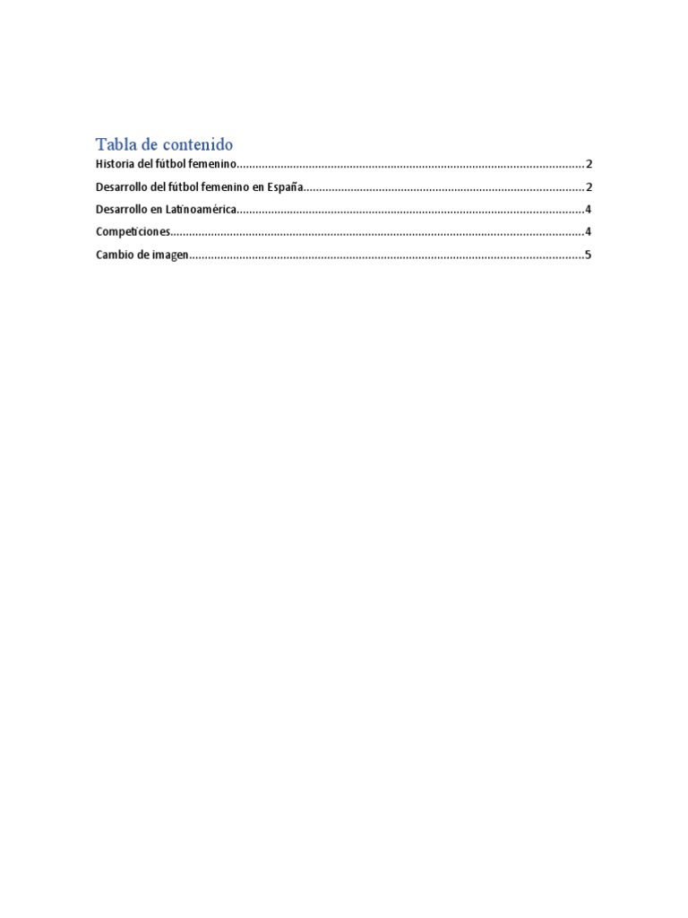 Historia y Desarrollo del Fútbol Femenino | PDF | Asociación de Futbol ...
