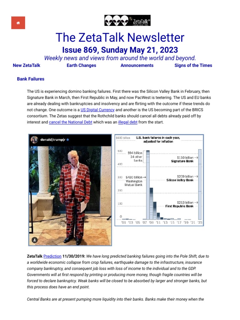 ZetaTalk Newsletter PDF