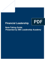 Financial Leadership - Webinar Notes