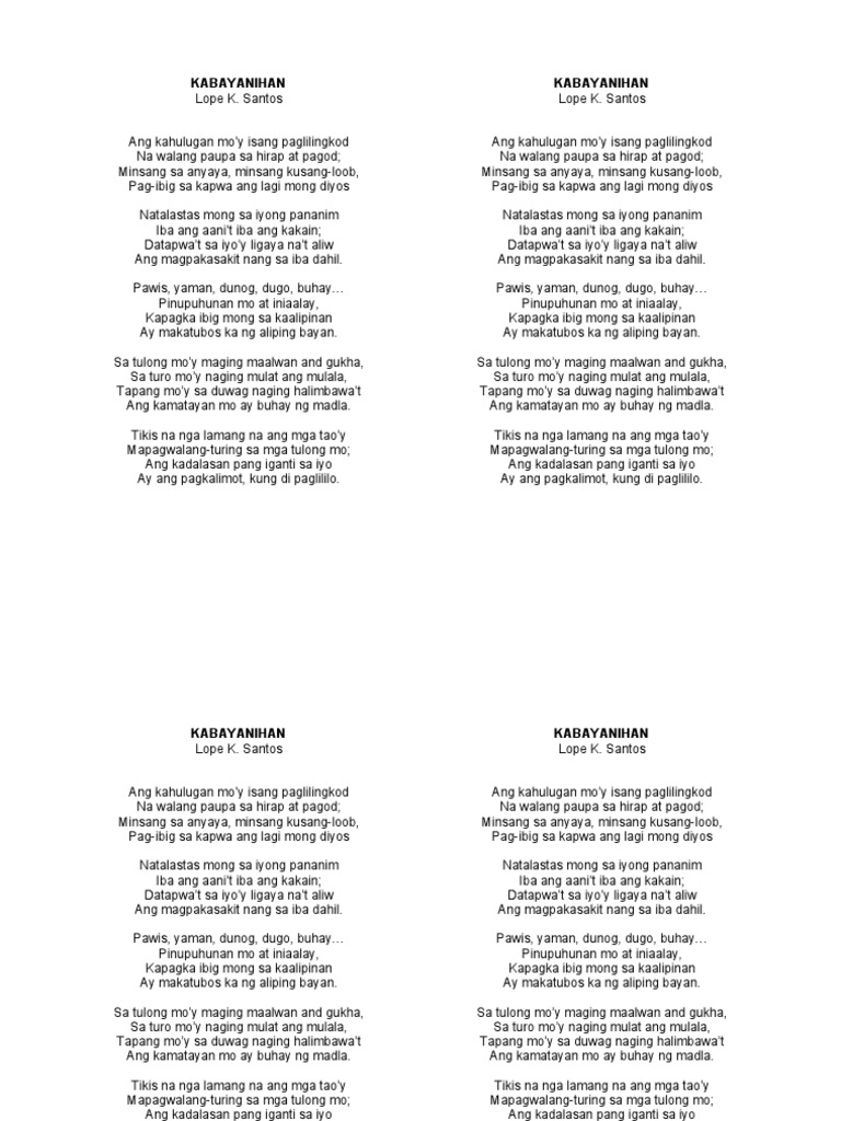 KABAYANIHAN | PDF