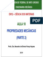 Aula 10 - Propriedades Mecanicas Parte 2