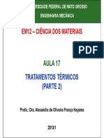 Aula 17 - Tratamentos Termicos Parte 2