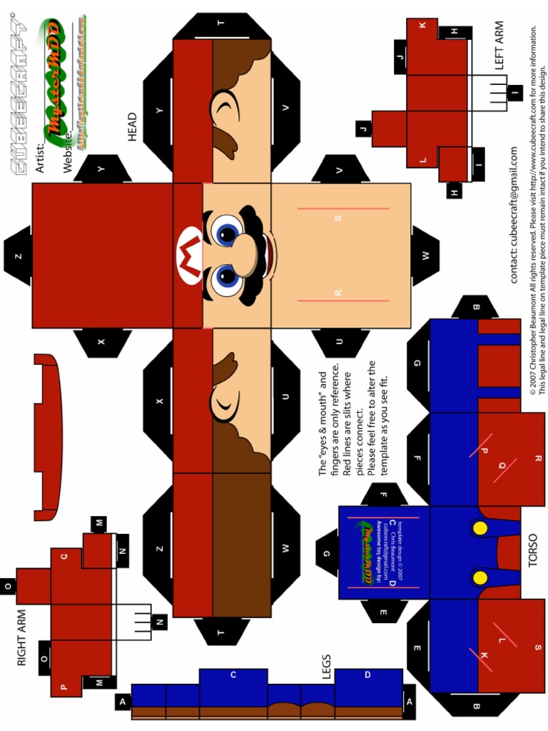 Mario Paper Toy | PDF