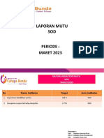 Laporan Mutu Sod Maret Tahun 2023