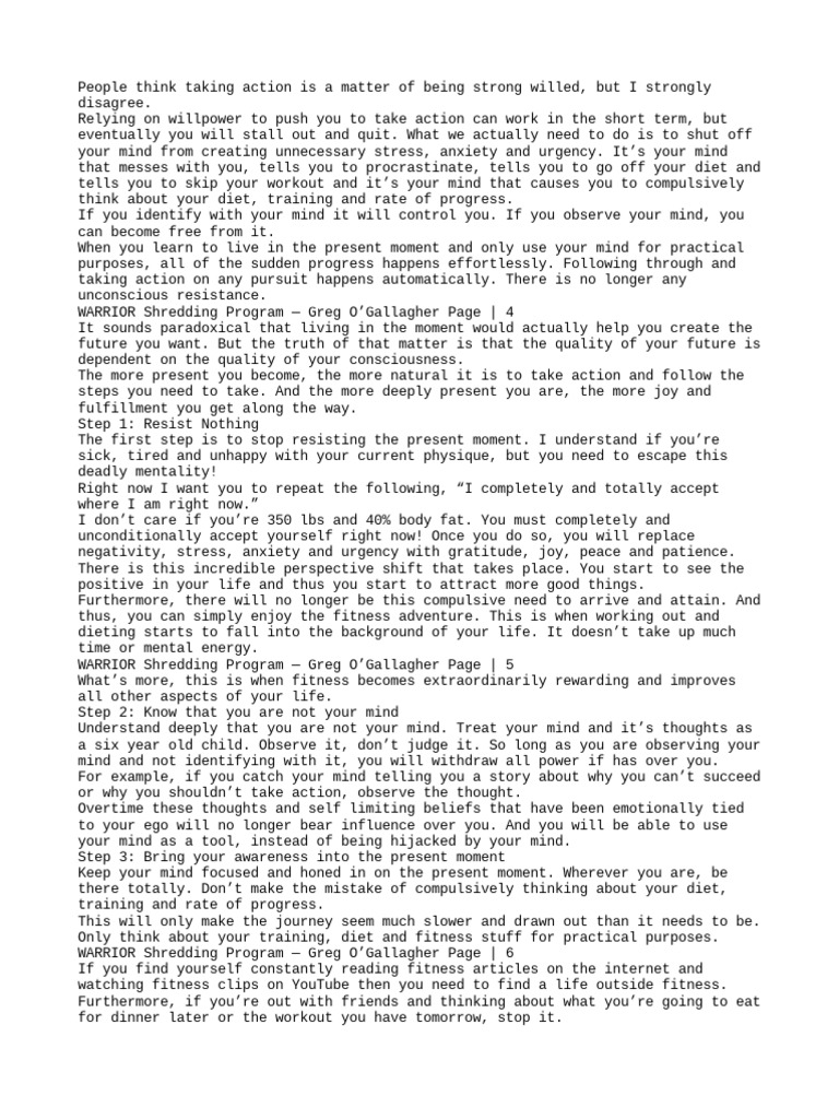 Kinobody Warrior Shredding Program Review