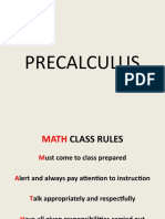 Precalculus Conic Sections