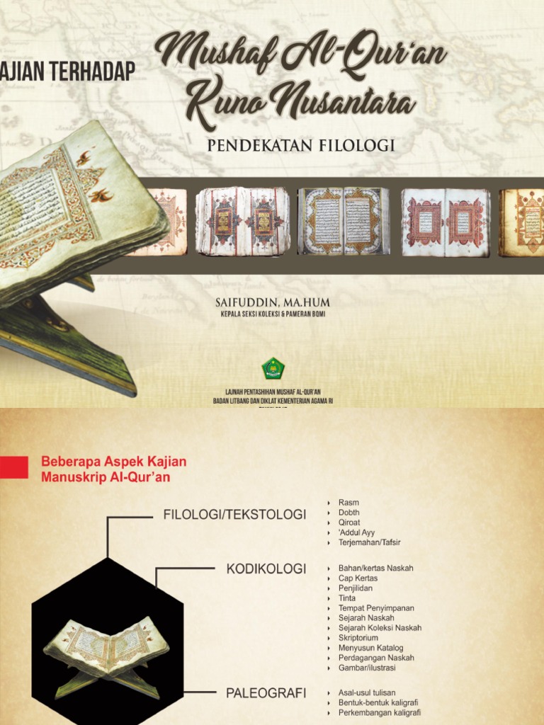 Beberapa Aspek Penelitian Filologi Al-Quran Kuno Di Indonesia | PDF