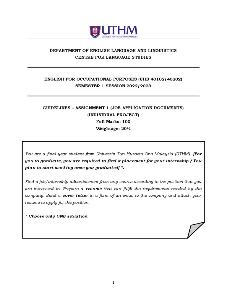 1 - Assignment 25201 2520job 2520application 2520documents 252020 2525 ...