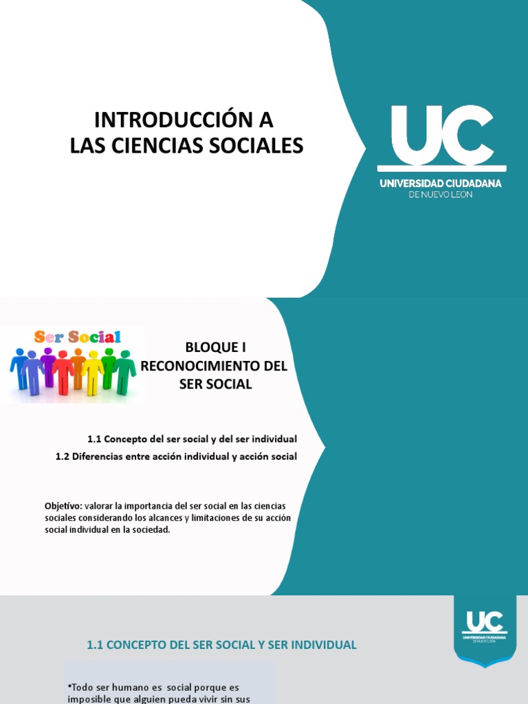 Ser Social e Individual en Ciencias Sociales | PDF | Sociedad ...