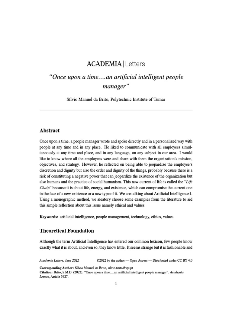 AI in People Management Ethics | PDF | Artificial Intelligence ...