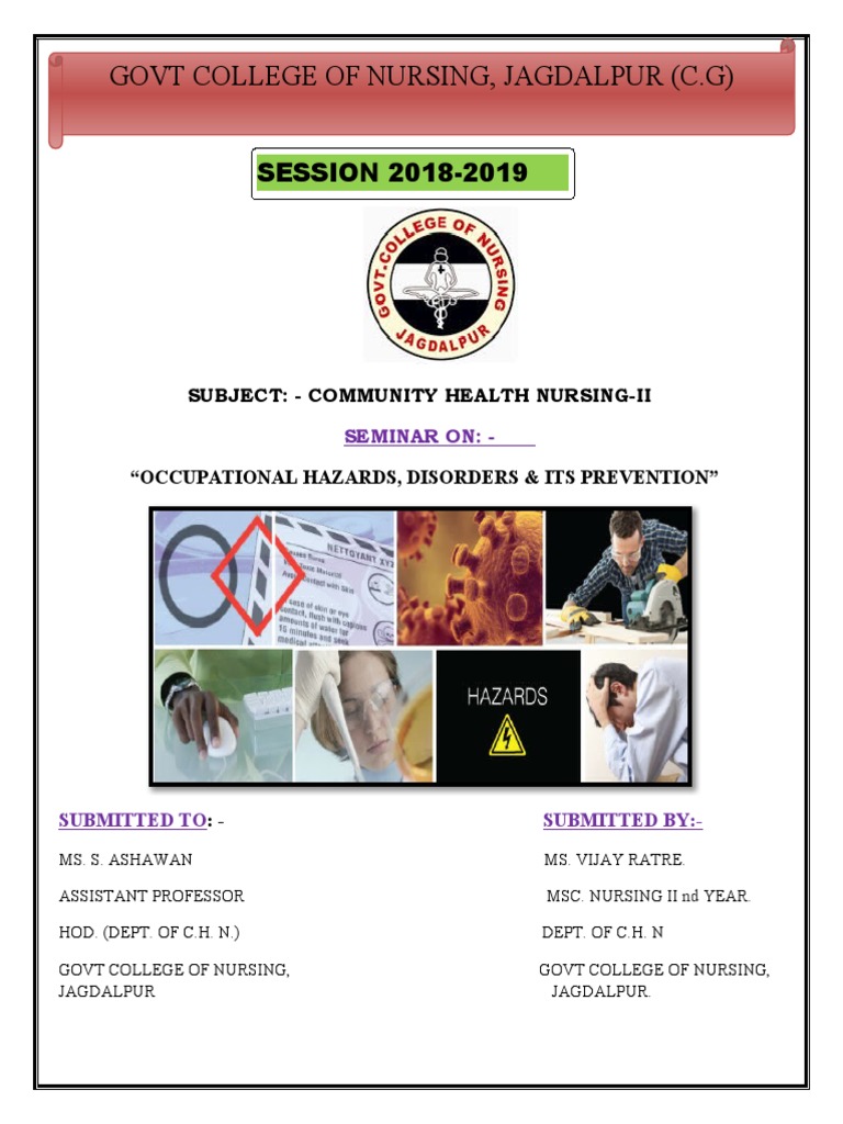 Occupational Hazards Pdf Occupational Safety And Health Employment