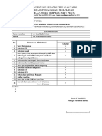 Daftar Kontrol PTSP Kabupaten Yapen Serui