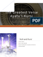 The Greatest Verse Ayatu'l-Kursi