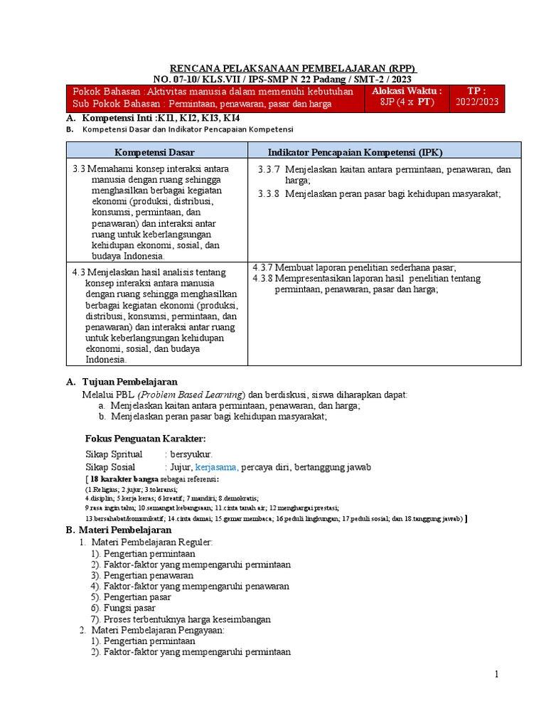 RPPH Deep Learning untuk TK | PDF