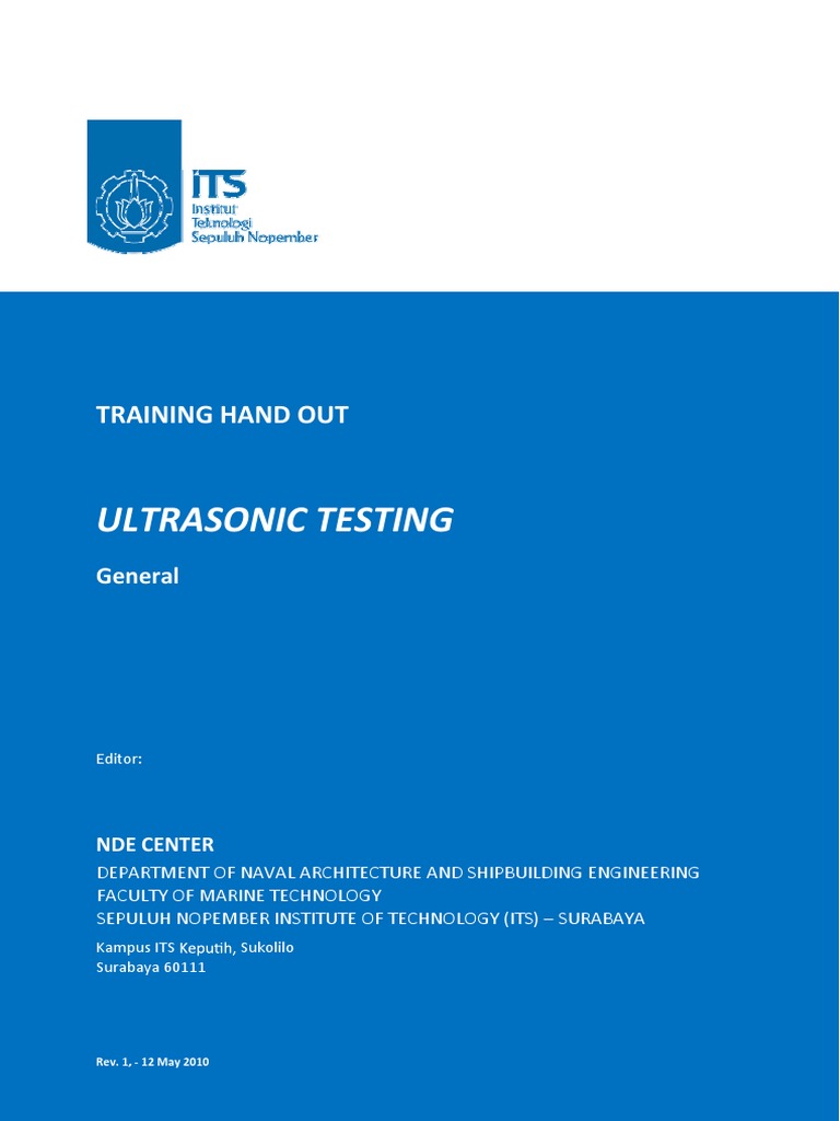 Handout Ultrasonic Testing Level II - Rev. 1 - 12 May 2010 | PDF ...