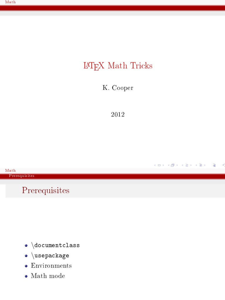 Texmath | PDF | Te X | Matrix (Mathematics)