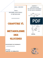 CHAP6 MET GLU 5 Métabolisme Des Monosaccharides Et Des Disaccharides