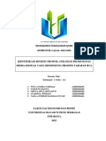 MPB - AA - 1 - MAKALAH - Identifikasi Benefit Produk, Strategi Promosi Dan Media Digital