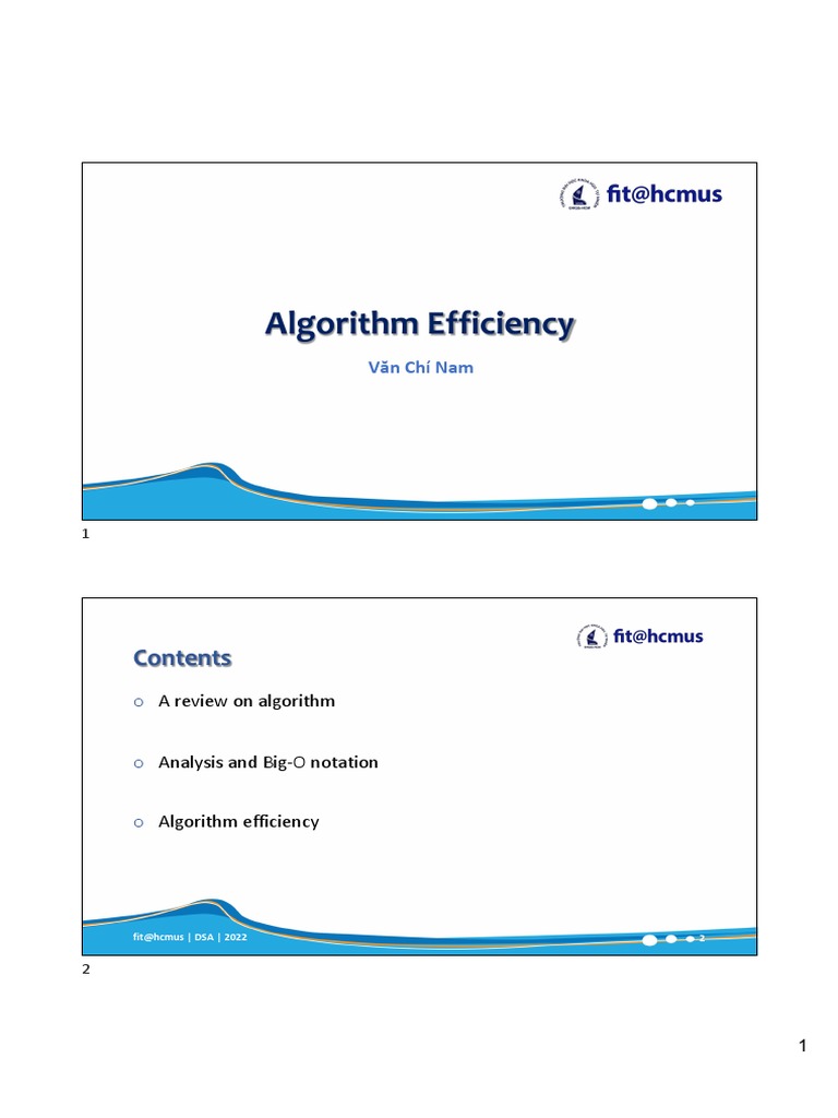 DSA 01 Algorithm Efficiency Eng | PDF | Algorithms | Time Complexity