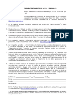 Autorización para El Tratamiento de Datos Personales Total Peru