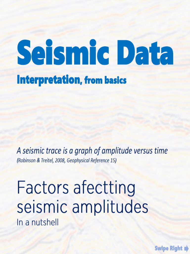 Seismic Data Pdf Reflection Seismology Attenuation