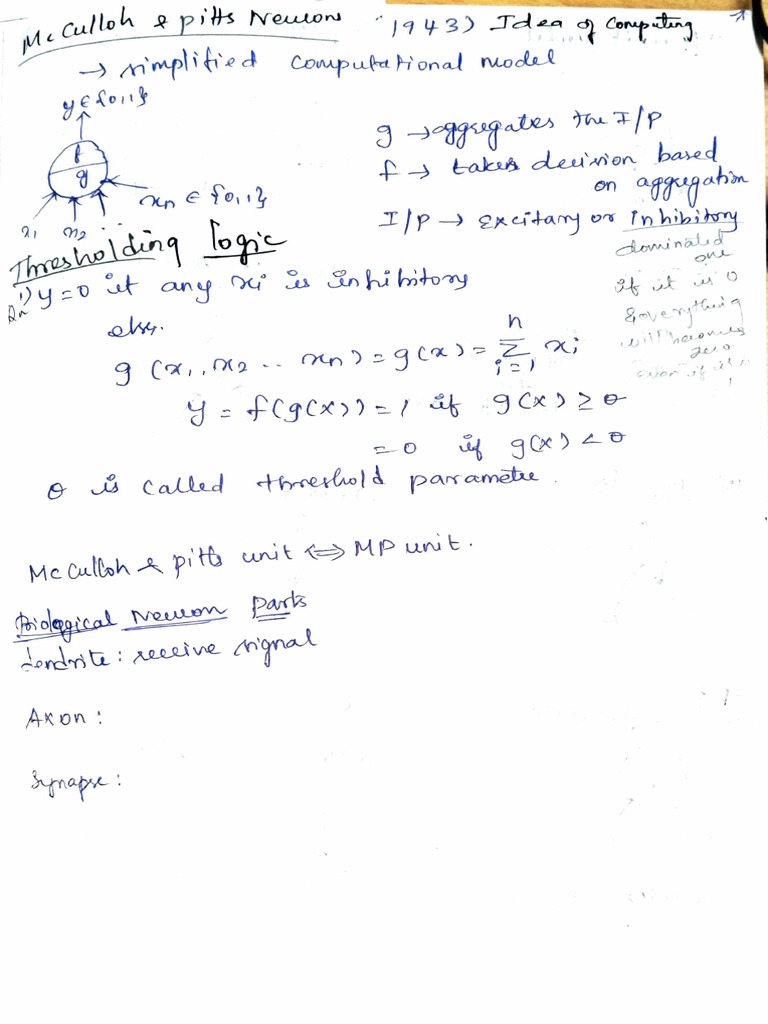 Neural Network Computational Model | PDF