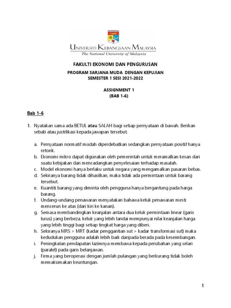 Assignment EPPD1013 | PDF