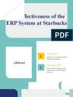 The Effectiveness of The ERP System at Starbucks