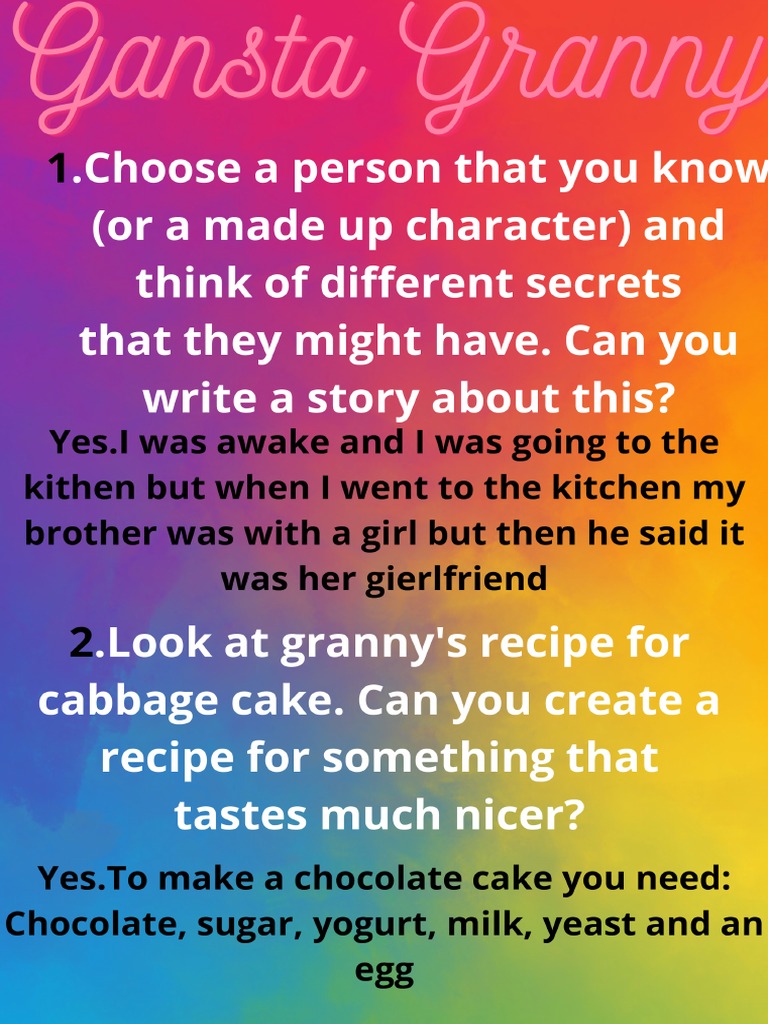 Gangsta Granny | PDF