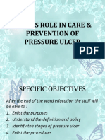Nurses Role in Care & Prevention of Pressure