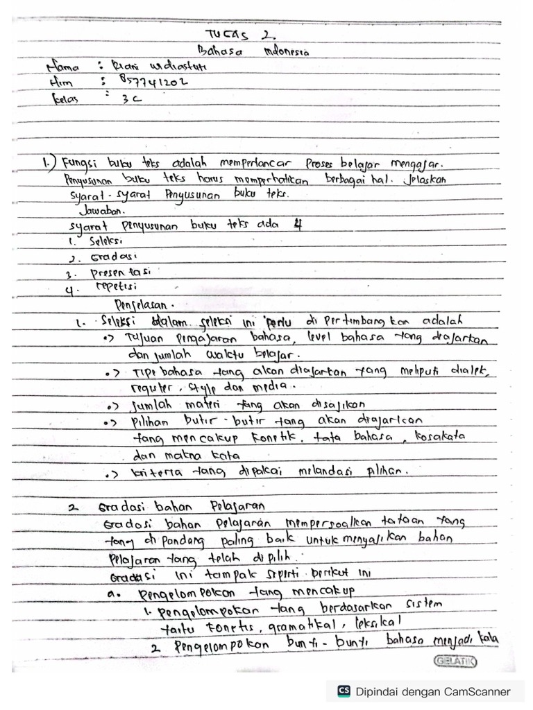 Tugas 2 Bahasa Indonesia Riani Widiastuti - 857741202 | PDF