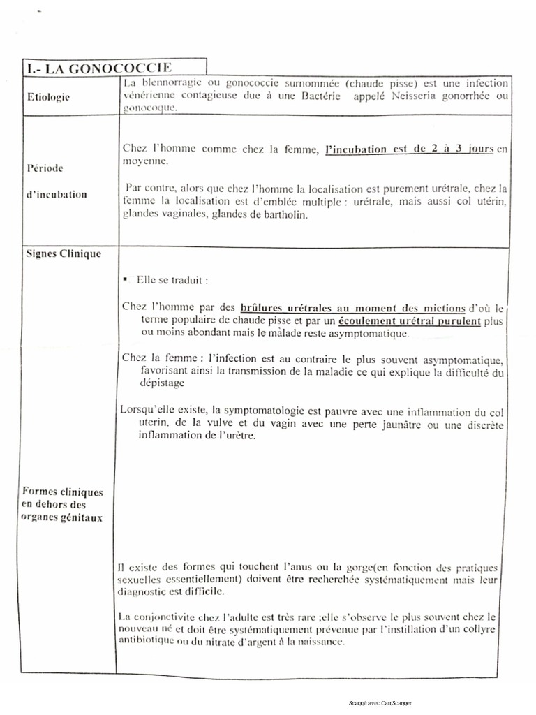 Gonococcie | PDF