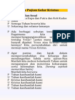 DOA Kekuatan Iman Doa Pujian Gelar Kristus