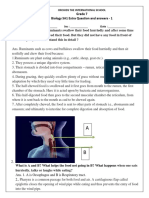 SA1 Extra Question and Answers - GRD 7 - Biology