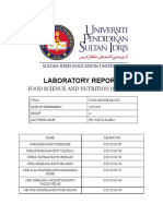 Lab Report Food Microbiology