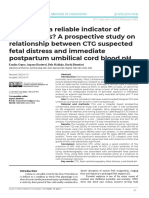 Is Fetal CTG A Reliable Indicator of Fetal Distress A Prospective Study On Relationship Between CTG 11683