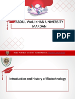 Introduction and History of Biotechnology