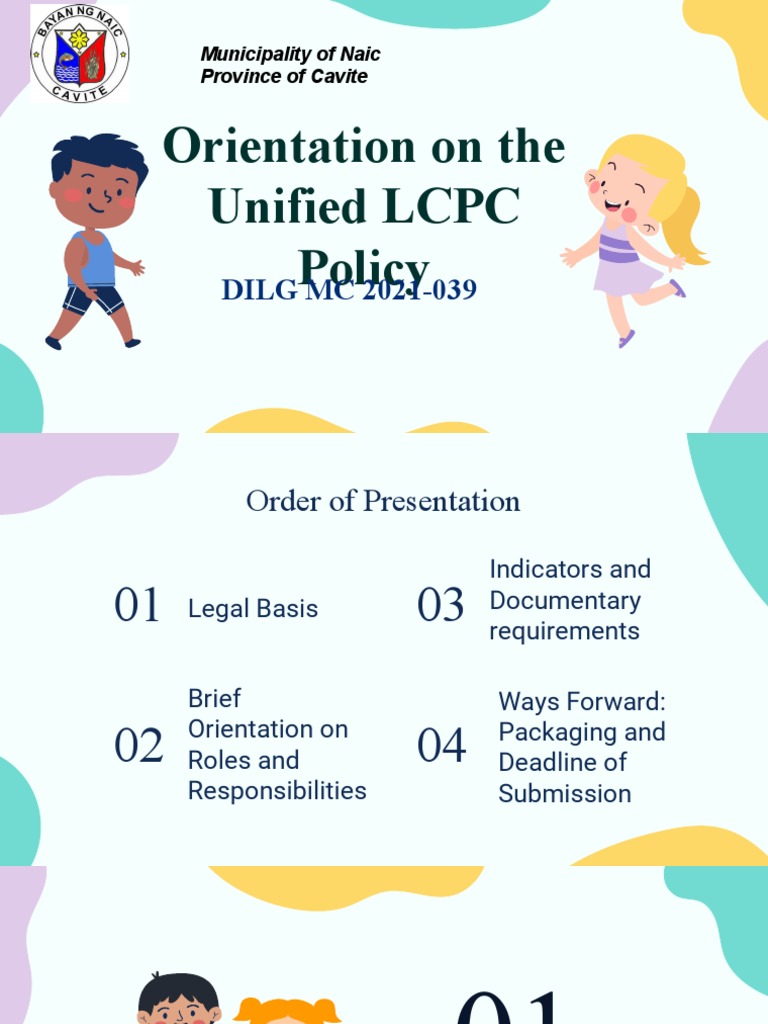 Barangay Orientation On Lcpc New Pdf