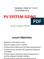 PV System Sizing