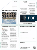 Billet Les Noces de Figaro 07-02-22 Prunelle FOUGERE