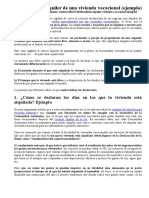 Fiscalidad Del Alquiler de Una Vivienda Vacacional