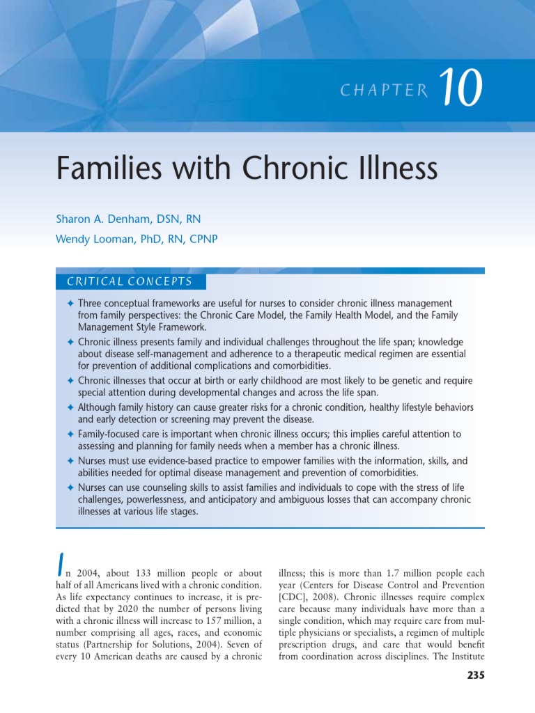 Families With Chronic Illness | PDF | Chronic Condition | Preventive ...