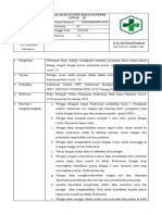 Sop Pelayanan Klinis Masa Pandemi Covid - 19