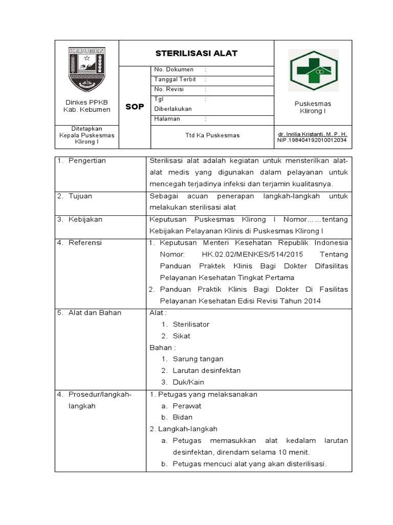 Template SOP PDF