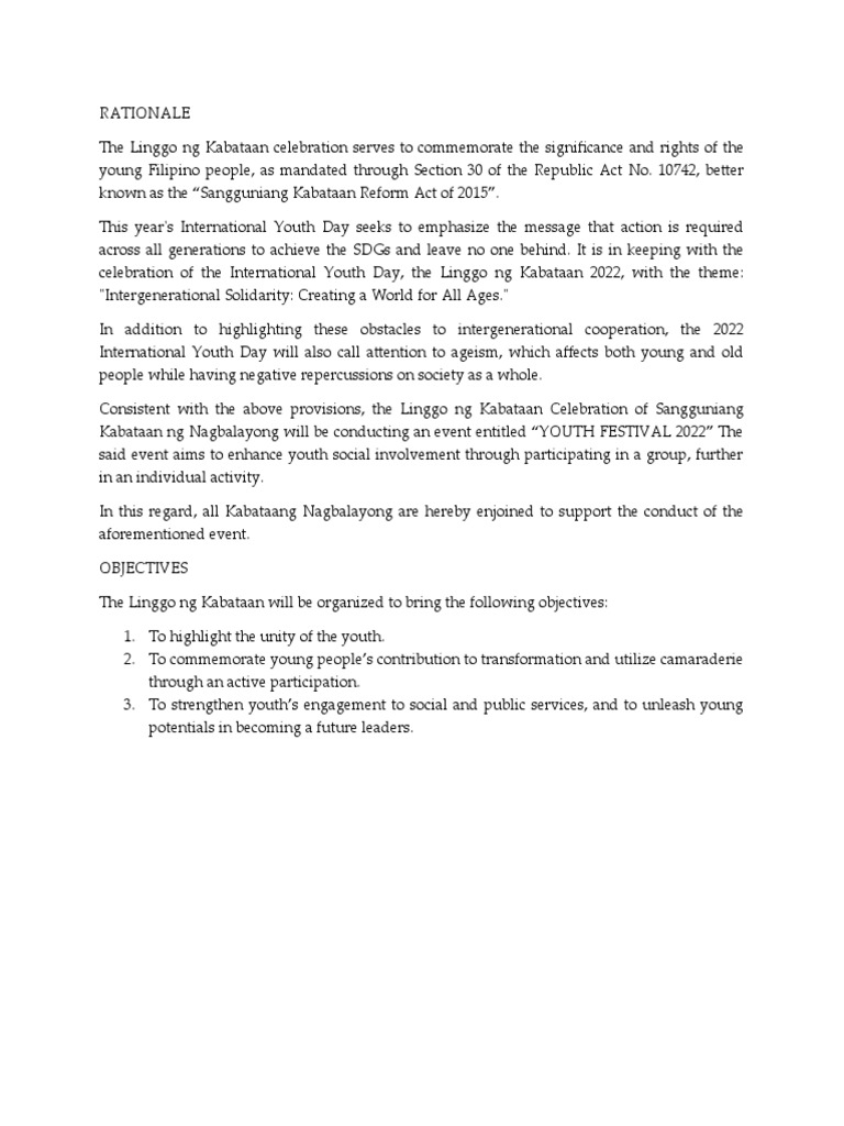 RATIONALE | PDF | Social Science