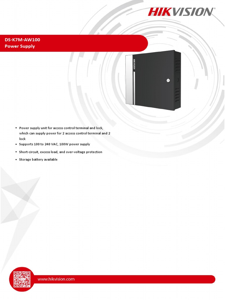 DS K7M AW100 Power Supply Datasheet V1.0 20201111 PDF